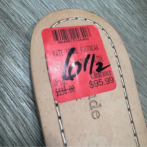 Kate Spade Solaina Fringe Slides Sandals Beaded Black 6.5 - Picture 4 of 5